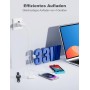 Cargador USB Multiple, 33W QC3.0 4 Puertos Enchufe USB Carga Rapida 33W Cargador Movil para iPhone 14/13/12/11 Pro