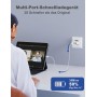 Cargador USB Multiple, 33W QC3.0 4 Puertos Enchufe USB Carga Rapida 33W Cargador Movil para iPhone 14/13/12/11 Pro