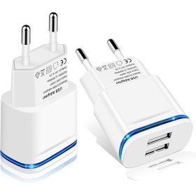 Cargador USB - Enchufe USB Adaptador for iPhone 16 15 14 13 12 11 Pro MAX SE X XR XS 8 7 6 6S Plus, Pad, Galaxy, Android, 5V