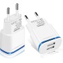 Cargador USB - Enchufe USB Adaptador for iPhone 16 15 14 13 12 11 Pro MAX SE X XR XS 8 7 6 6S Plus, Pad, Galaxy, Android, 5V