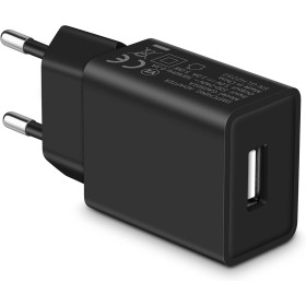 MatauMahi Cargador USB 5V1A (Negro), Enchufe de 5W, Adaptador para Teléfonos Móviles, Tabletas, Powerbanks, Auriculares