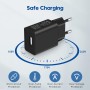 MatauMahi Cargador USB 5V1A (Negro), Enchufe de 5W, Adaptador para Teléfonos Móviles, Tabletas, Powerbanks, Auriculares