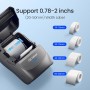 CLABEL Impresora Etiquetas Autoadhesivas, 221B Mini Termica Etiquetadora Adhesivas Bluetooth Portátil Label Printer Compatible