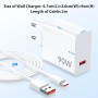 90W Cargador USB y Cable USB C para Xiaomi 15 Ultra 14 13 Ultra Poco X7 Pro Poco F7 Pro, HyperCharge Turbo Carga Rápida