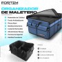 FORTEM Organizador de Maletero Coche y SUV - Caja Plegable con 3 Compartimentos Extra Grande con Bolsa Nevera - Base