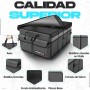 FORTEM Organizador de Maletero Coche y SUV - Caja Plegable con 3 Compartimentos Extra Grande con Bolsa Nevera - Base