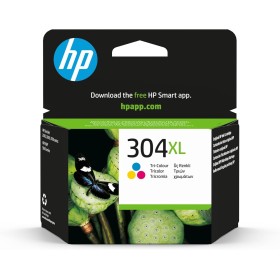 HP 304XL N9K07AE, Tricolor, Cartucho de Tinta de Alta Capacidad Original, compatible con impresoras de inyección de tinta HP