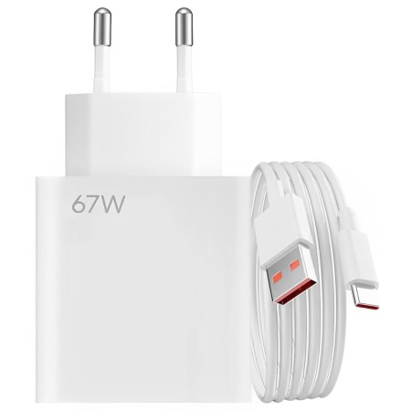 TESTOBOL Cargador Carga Rapida 67W, Cable Usb Tipo C, 6 A, 1 Metro, Universal, Compatible, Para Xiaomi, Redmin Note.
