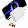 TESTOBOL Cargador Carga Rapida 67W, Cable Usb Tipo C, 6 A, 1 Metro, Universal, Compatible, Para Xiaomi, Redmin Note.