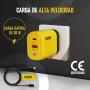 3-Stars | Cargador de 30W con 2 Puertos (Tipo C y Tipo A), Incluye Cable USB C, Carga Rápida QC 3.0, Compatible con Samsung,