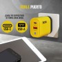 3-Stars | Cargador de 30W con 2 Puertos (Tipo C y Tipo A), Incluye Cable USB C, Carga Rápida QC 3.0, Compatible con Samsung,
