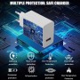 Cargador Xiaomi 67W, Cargador de Pared Rápido para Redmi Note 13 Pro, Xiaomi 15,14, 13, 12, 12t, 12s, K60, K50, 11, 11s, 12