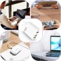 65W Cargador USB C,5 Puertos USB C Carga Rápida, 5 en 1 Bloque de Carga Dual PD+QC,Carga Rapida Multiple para iPhone
