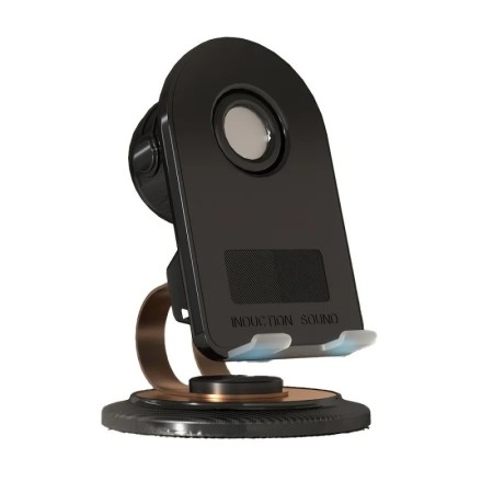 Soporte para teléfono con altavoz de inducción Basix, soporte para tel
