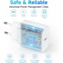 Cargador para iPhone Carga Rapida 20W Cargador para iPhone 14 13, PD3.0 USB C Enchufe con 2M Cable Light-Ning para iPhone 14