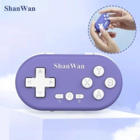 Shanwan Micro controlador inalámbrico Bluetooth Mini Gamepad de bolsil
