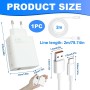 67W Cargador Rápido con Cable USB C de 2M, 67W Xiaomi Turbo Carga Adaptador de Cargador para Xiaomi Redmi Note 13 12 11 10 Mi 11