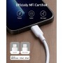 Anker Cargador USB C 20 W 511 (Nano), Cargador rápido Compacto y Duradero PIQ 3.0 para iPhone 14/13/Plus/Pro MAX/iPad