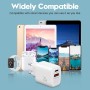 Cargador USB C, 2-Puerto 20W Adaptador Tipo C para iPhone 16/16 Pro MAX Plus 15 14 13 12 11 X XS SE Mini 16e, iPad, AirPods,
