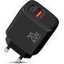 Cargador USB C, 2-Puerto 20W Adaptador Tipo C para iPhone 16/16 Pro MAX Plus 15 14 13 12 11 X XS SE Mini 16e, iPad, AirPods,