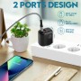 Cargador USB C, 2-Puerto 20W Adaptador Tipo C para iPhone 16/16 Pro MAX Plus 15 14 13 12 11 X XS SE Mini 16e, iPad, AirPods,