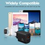 Cargador USB C, 2-Puerto 20W Adaptador Tipo C para iPhone 16/16 Pro MAX Plus 15 14 13 12 11 X XS SE Mini 16e, iPad, AirPods,