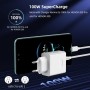 100W Supercharge Cargador con 6A USB C Cable 2M para Honor 200 Pro 200 Lite Magic7 5 6, Carga Rápida Supercarga Adaptador