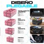 FORTEM Organizador de Maletero Coche y SUV - Caja Plegable con 3 Compartimentos Extra Grande con Bolsa Nevera - Base