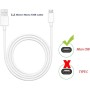 ZLONXUN Cargador USB y Cable para Xiaomi redmi 12C,9A,A2,9C,A1,S2,7A,6A,6,A2 Lite,10A,Note 5.(1.5M Micro USB Cable)