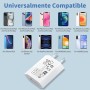 Cargador iPhone, 4er-Pack 5W Enchufes USB A y Cables de Carga 2M Compatible for iPhone 8 7 6 6S 5S 5C SE 2020 14 13 12 11 Pro