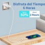 Cargador iPhone, 4er-Pack 5W Enchufes USB A y Cables de Carga 2M Compatible for iPhone 8 7 6 6S 5S 5C SE 2020 14 13 12 11 Pro