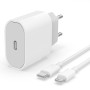 Cargador Rápido USB C de 20W con Cable USB C a Lightning 1m Certificado MFi for iPhone 14/14 Pro/14 Pro Max/14