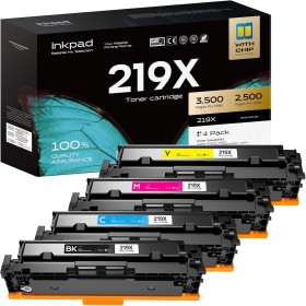 iNKPAD 219X 219A MFP 3302FDWG Toner (con Chip) Compatible para HP 219X 219A for Color Laserjet Pro MFP 3302FDWG 3302FDNG
