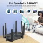 Enrutador inalámbrico de 8 antenas, repetidor WIFI externo de 1200G y 