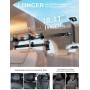 TRYONE Soporte Tablet Coche Reposacabezas [46CM Brazo Largo] [3 en 1 Extensible ] Porta Accesorios Carro, Sujeta Camper para
