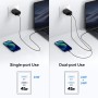 45W 2-Port USB C Rápido Cargador para Samsung Galaxy S25 Ultra S24 S23 S22 S21 FE 5G, S10 S9 S8, Note 20 10 9 8, A55 A53 A52 A35