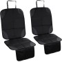Fervalyna 2 Piezas Protector Asiento Coche Silla Bebe, Universal Funda Coche Asiento Compatible Isofix con Organizador