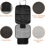 Fervalyna 2 Piezas Protector Asiento Coche Silla Bebe, Universal Funda Coche Asiento Compatible Isofix con Organizador