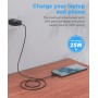 25W Cargador Tipo C rápido de Puerto USB Tipo C para Samsung S24/ S23/ S22/S21/ S20 Ultra / S20 / S20+/ S10 / S9 / S8 /A34 5g/