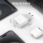 Cargador USB C, 2-Pack Enchufe Rapida Para iPhone 16/16 Pro/16 Pro Max/16 Plus/15/14/13/12/11/8/XS/XR/SE, Airpods, Lynban 20W