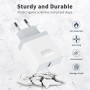 Cargador USB C, 2-Pack Enchufe Rapida Para iPhone 16/16 Pro/16 Pro Max/16 Plus/15/14/13/12/11/8/XS/XR/SE, Airpods, Lynban 20W