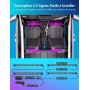 Govee Luces LED Coche, 4 * 22CM RGB Tiras LED Soporta Bluetooth App y Caja de Control, 16 Millones de Colores de DIY con Modo de