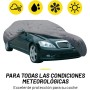 Dunlop Funda Coche XL - Funda Protectora para Coche Universal - Cubierta para Coche 534 x 178 x 120 cm - con Cordón Elástico y