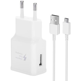 Cargador para Samsung Cargador Rápido Adaptador de Corriente USB con Cable Micro USB 1.5M Compatible con Samsung Galaxy S7 S7