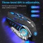 AIEACH-ratón inalámbrico recargable con Bluetooth para videojuegos, Mo