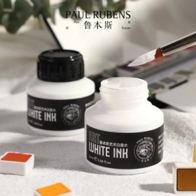 Paul Rubens Ink White Cartoonist 50 Ml para Dip Pen, Pincel, Letras ar