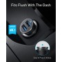 Anker 320 (24W II), Mini Cargador de Coche, USB Dual-Puerto 4.8A con luz LED, para iPhone13/12/11/XR/Xs, iPad Pro/Air 2/Mini,