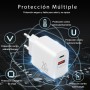 20W 2-Puerto Carga Rapida Cargador para iPhone 14 13 12 11 Pro MAX Plus Mini SE XS XR X 8 7, iPad, Airpods, USB-C USB-A Rapido