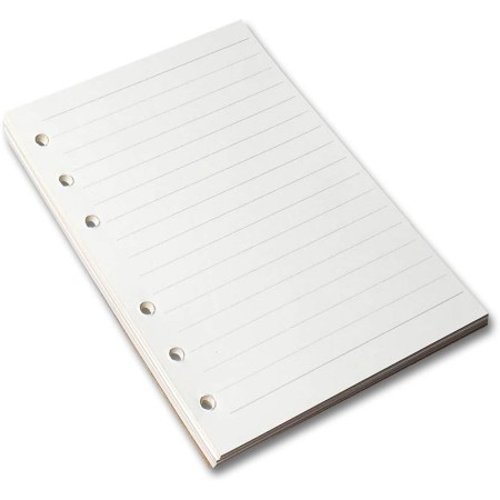 A5 Inserciones de Planificador de Carpetas de 6 Anillos - Repuestos de Papel en Blanco de Hojas Sueltas A5 Compatibles con