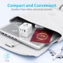 Adaptador Enchufe Universal Cargador Viaje, 5 in 1 Travel Adapter Internacional con 1 USB 2 Tipo C, 1 Toma Mundial y Toma US/JP,